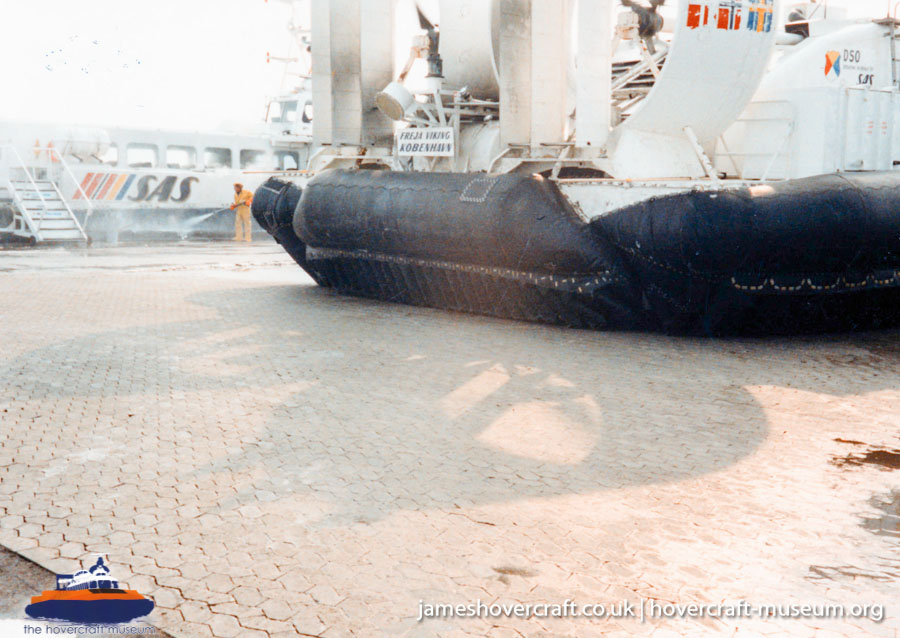 AP1-88 hovercraft with the Scandinavian company SAS -  (credit: The <a href='http://www.hovercraft-museum.org/' target='_blank'>Hovercraft Museum Trust</a>).
